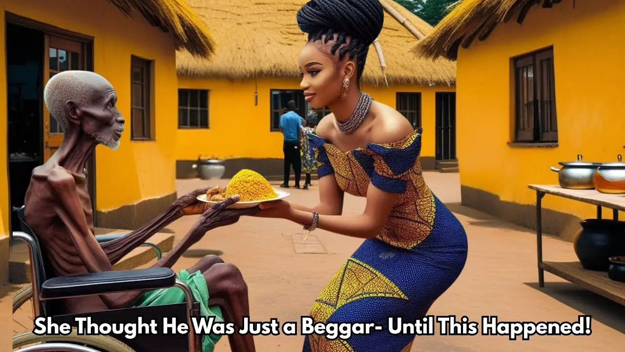 She Fed A Poor Crippled Beggar Everyday, Until He Said " I'm A Billionaire"